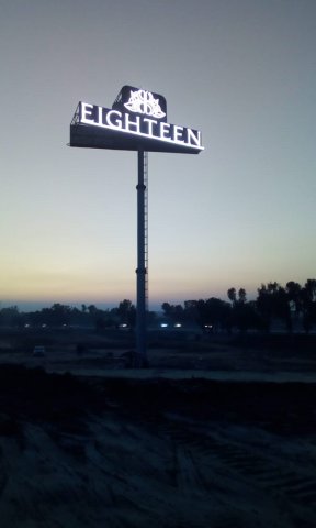 Highest Dual Billboard on Unipole Installed at Eighteen Islamabad